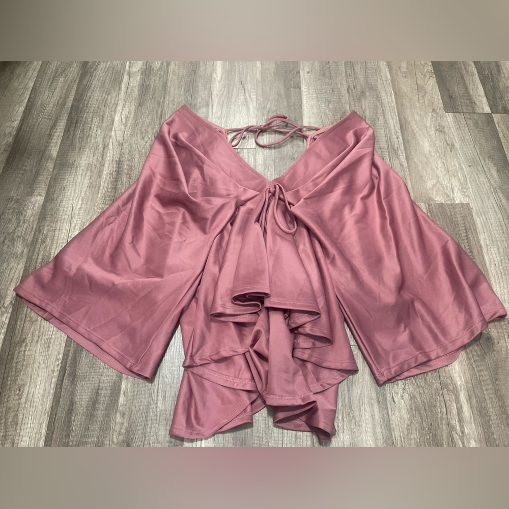 Daylight geisha v neck plunge top ruffle boho chic spell ballerina core 1x